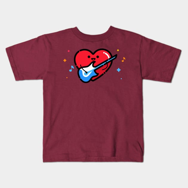 I Love Rock'n'Roll Kids T-Shirt by Spaksu
